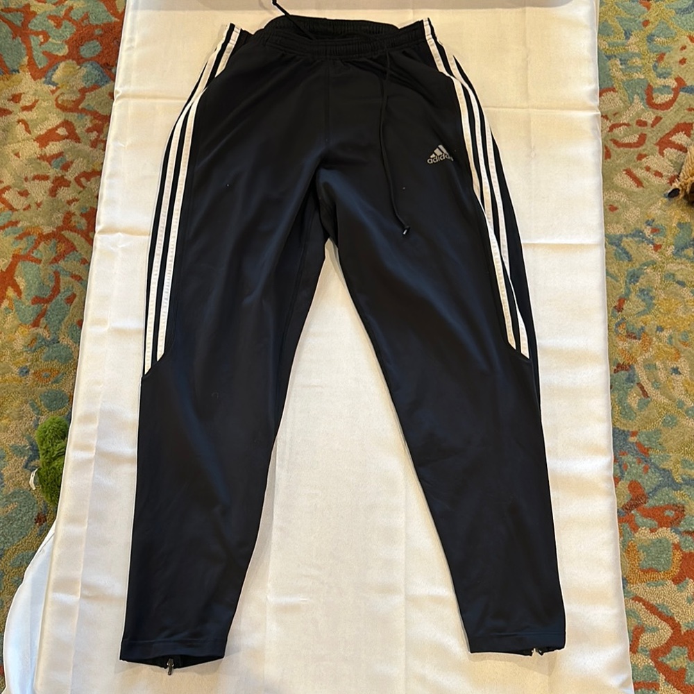 Adidas Vintage‎ Black Sweatpants with Tapered joggers training pants men’s large